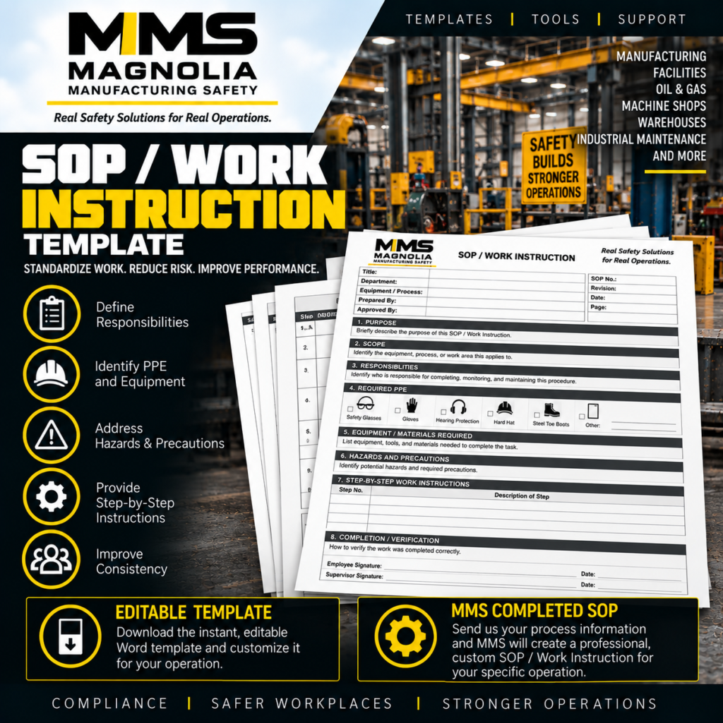 SOP / Work Instruction Template