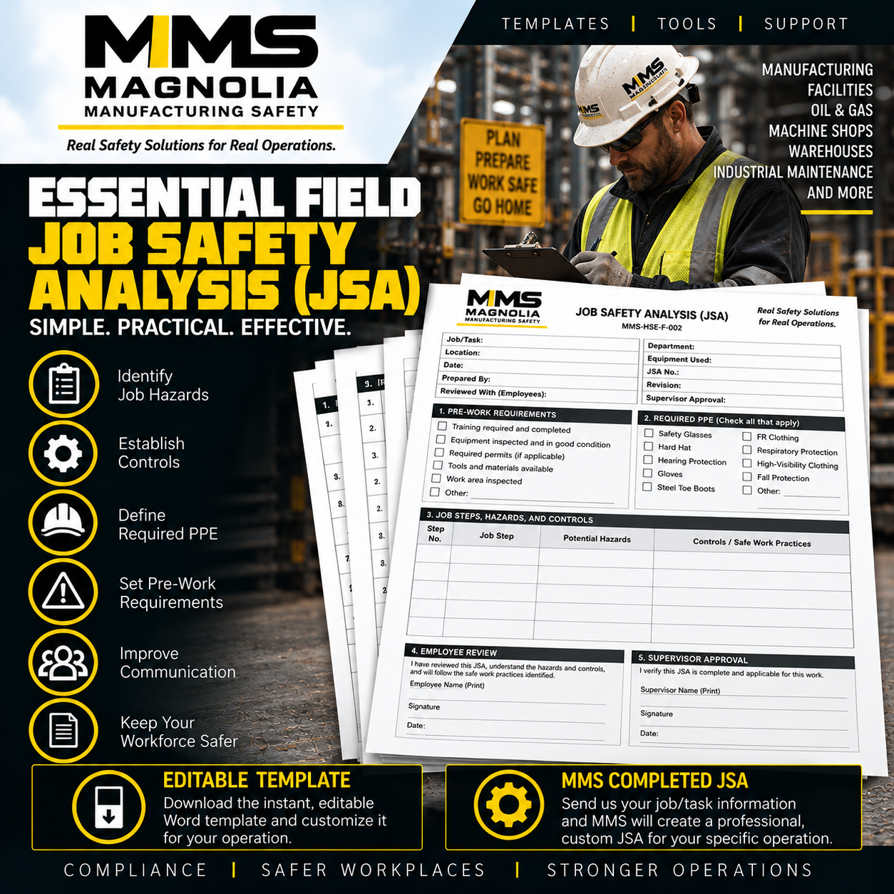 Essential Field Job Safety Analysis (JSA)